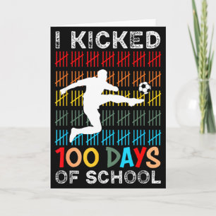 Ik Vierde 100 Dagen Schoolvoetbal 100ste Dag Sport Kaart