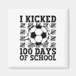 Ik vierde 100 dagen schoolvoetbal 100ste dag sport magneet
