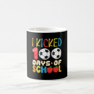 Ik vierde 100 dagen schoolvoetbalfan koffiemok
