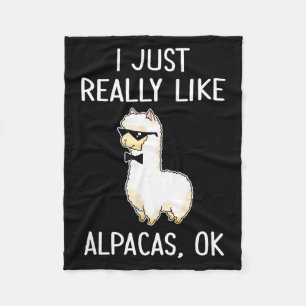 Ik vind Alpaca's gewoon echt leuk, Oké_ Lama Alpac Fleece Deken