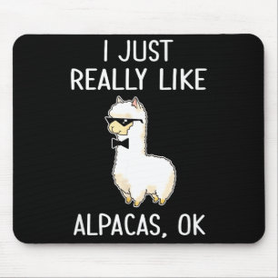 Ik vind Alpaca's gewoon echt leuk, Oké_ Lama Alpac Muismat