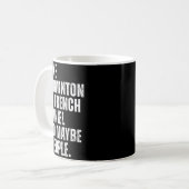 Ik vind badminton Mijn Franse Spaniel Grappige Hon Koffiemok (Voorkant links)