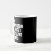 Ik vind badminton Mijn fret eigenaar grappig Koffiemok (Voorkant links)