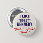 Ik vind Bobby Kennedy leuk Ja Ronde Button 5,7 Cm (Voorkant /achterkant)