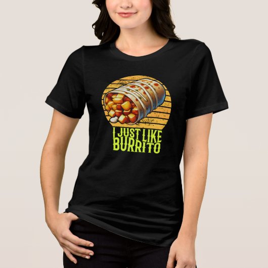ik vind burrito gewoon lekker Tri-Blend shirt (Voorkant)