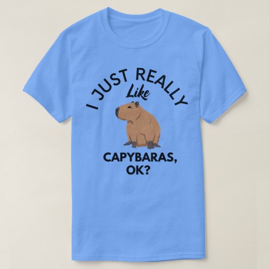 Ik vind capibara's echt leuk oké t-shirt (Design voorkant)