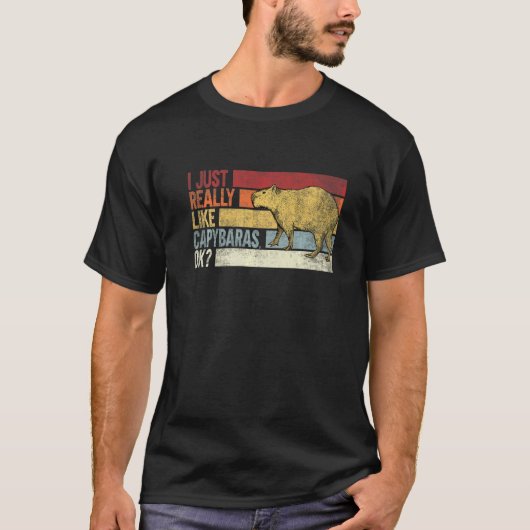 Ik vind capibara's gewoon echt leuk oké capibara' t-shirt (Voorkant)