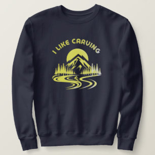 Ik vind Carving leuk quote skien wintersport T-Shi Trui