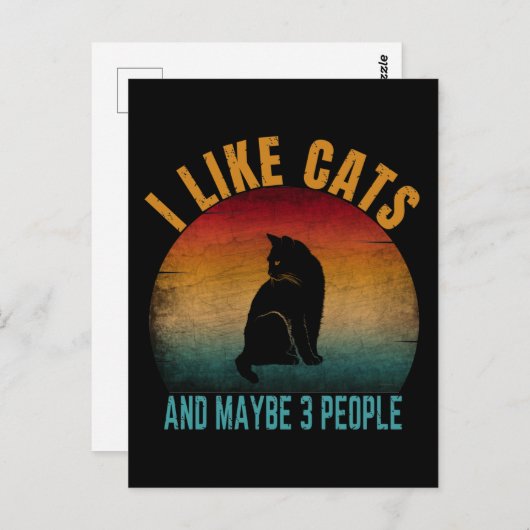 IK VIND CATEGORIE EN MISSCHIEN 3 MENSEN BRIEFKAART (Voorkant / Achterkant)