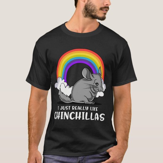 Ik vind chinchilla's gewoon echt leuk t-shirt (Voorkant)
