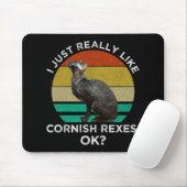 Ik vind Cornish Rexen gewoon echt leuk, OK? Muismat (Met muis)