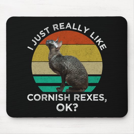 Ik vind Cornish Rexen gewoon echt leuk, OK? Muismat (Voorkant)