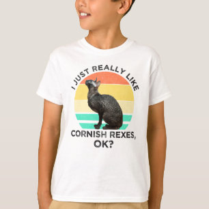 Ik vind Cornish Rexen gewoon echt leuk, OK? T-shirt