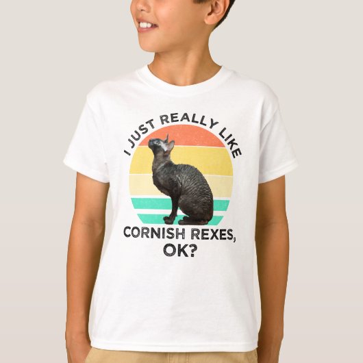 Ik vind Cornish Rexen gewoon echt leuk, OK? T-shirt (Voorkant)