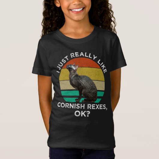 Ik vind Cornish Rexen gewoon echt leuk, OK? T-shirt (Voorkant)