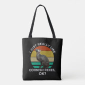 Ik vind Cornish Rexen gewoon echt leuk, OK? Tote Bag (Achterkant)