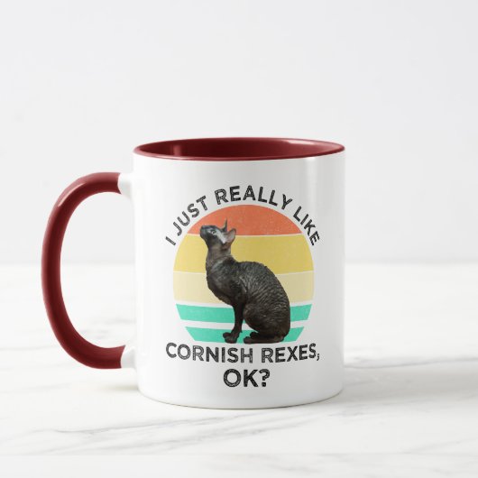 Ik vind Cornish Rexen gewoon echt leuk, oké? Mok (Links)