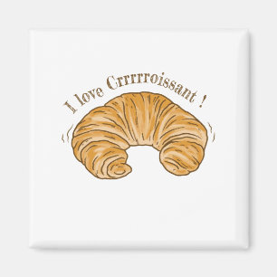 IK VIND CROISSANT, CROISSANT BISCUIT FOOD MAGNEET