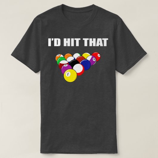Ik vind dat grappige poolspeler een idee geeft t-shirt (Design voorkant)