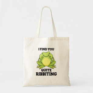 Ik vind dat je grappige kikker kikker hebt.. tote bag