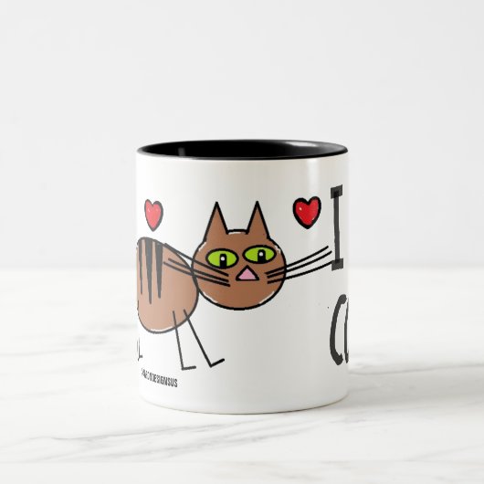 IK VIND DE CAT-MOK VAN DE CATEGORIE CARTOON TWEEKLEURIGE KOFFIEMOK (Center)