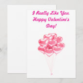 Ik vind de Kaart van je Valentijns leuk (Voorkant / Achterkant)