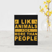 Ik vind dieren leuker dan mensen 3 kaart (Gele Bloem)