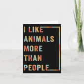 Ik vind dieren leuker dan mensen kaart (Voorkant)