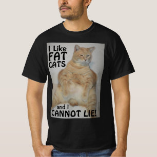 Ik vind dikke katten leuk en ik kan niet liegen! G T-shirt