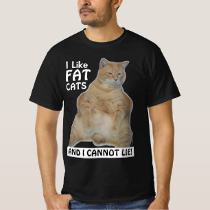 Ik vind dikke katten leuk en ik kan niet liegen! G T-shirt