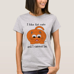 Ik vind dikke katten leuk en ik kan niet liegen Gi T-shirt