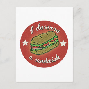 Ik vind een sandwich briefkaart
