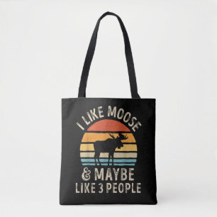Ik vind elanden leuk en misschien vind ik 3 mensen tote bag