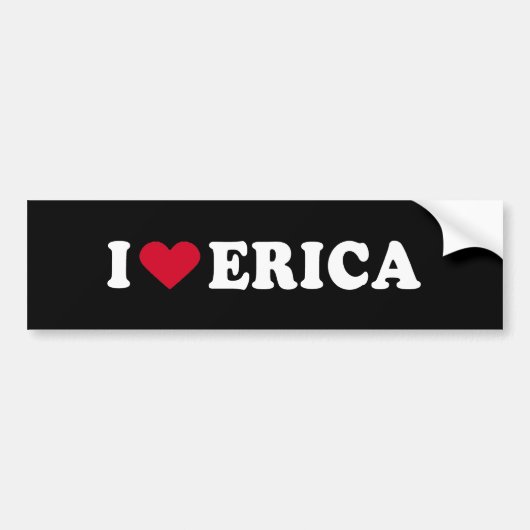 IK VIND ERIKA BUMPERSTICKER (Voorkant)