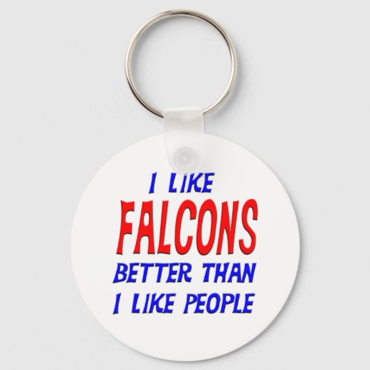 Ik vind Falcons beter dan ik dat mensen Sleutelhan Sleutelhanger (Voorkant)