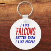 Ik vind Falcons beter dan ik dat mensen Sleutelhan Sleutelhanger (Voorkant)
