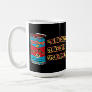 Ik vind gebakken bonen koud uit het blik leuk koffiemok