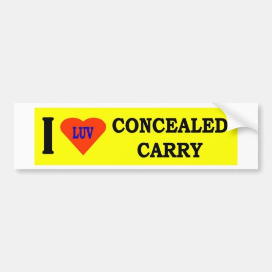 IK VIND GECONCEALISEERD CARRY BUMPERSTICKER (Voorkant)