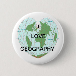 IK VIND GEOGRAPHY-toets Ronde Button 5,7 Cm