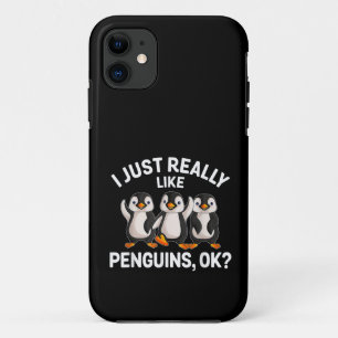 Ik vind gewoon echt pinguïns leuk OK Grappige ping Case-Mate iPhone Case
