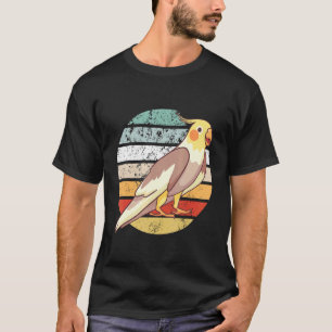 Ik vind gewoon echt vintage vogels papegaai kaketo t-shirt