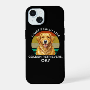 Ik vind Golden Retrievers echt leuk, oké? iPhone 15 Case
