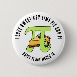 IK VIND GRAAG SLEUTEL LIMOEN PIE Happy Pi Day Butt Ronde Button 5,7 Cm