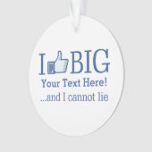 Ik vind grote artikelen met je tekst gemakkelijk g ornament (voorkant)