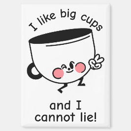 Ik vind grote bekers leuk – Grappige magneet