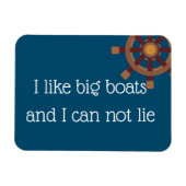 Ik vind grote boten stateroom grappig cruise deur magneet (Horizontaal)
