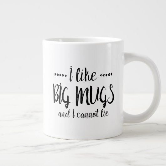 IK VIND GROTE MOKKEN EN IK KAN NIET VAN Mok HOUDEN (Rechts)