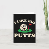 Ik vind grote putts grappig golf vader Vaderdag Kaart (Voorkant)