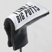 Ik vind grote putts leuk golfheadcover (3/4 voorkant)
