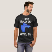 Ik vind guppy's gewoon echt leuk oké? t-shirt (Voorkant volledig)
